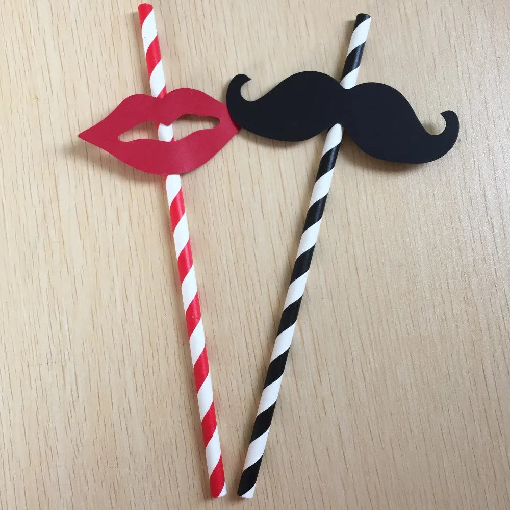 Vintage Party Straws