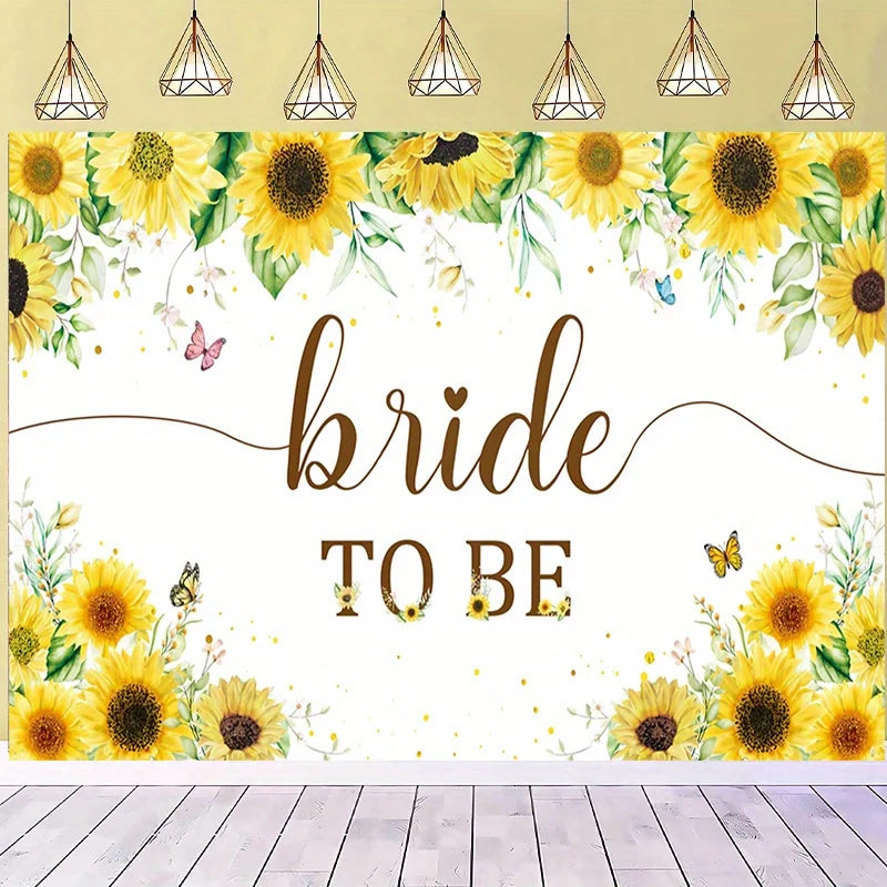 Sunflower Bride Banner